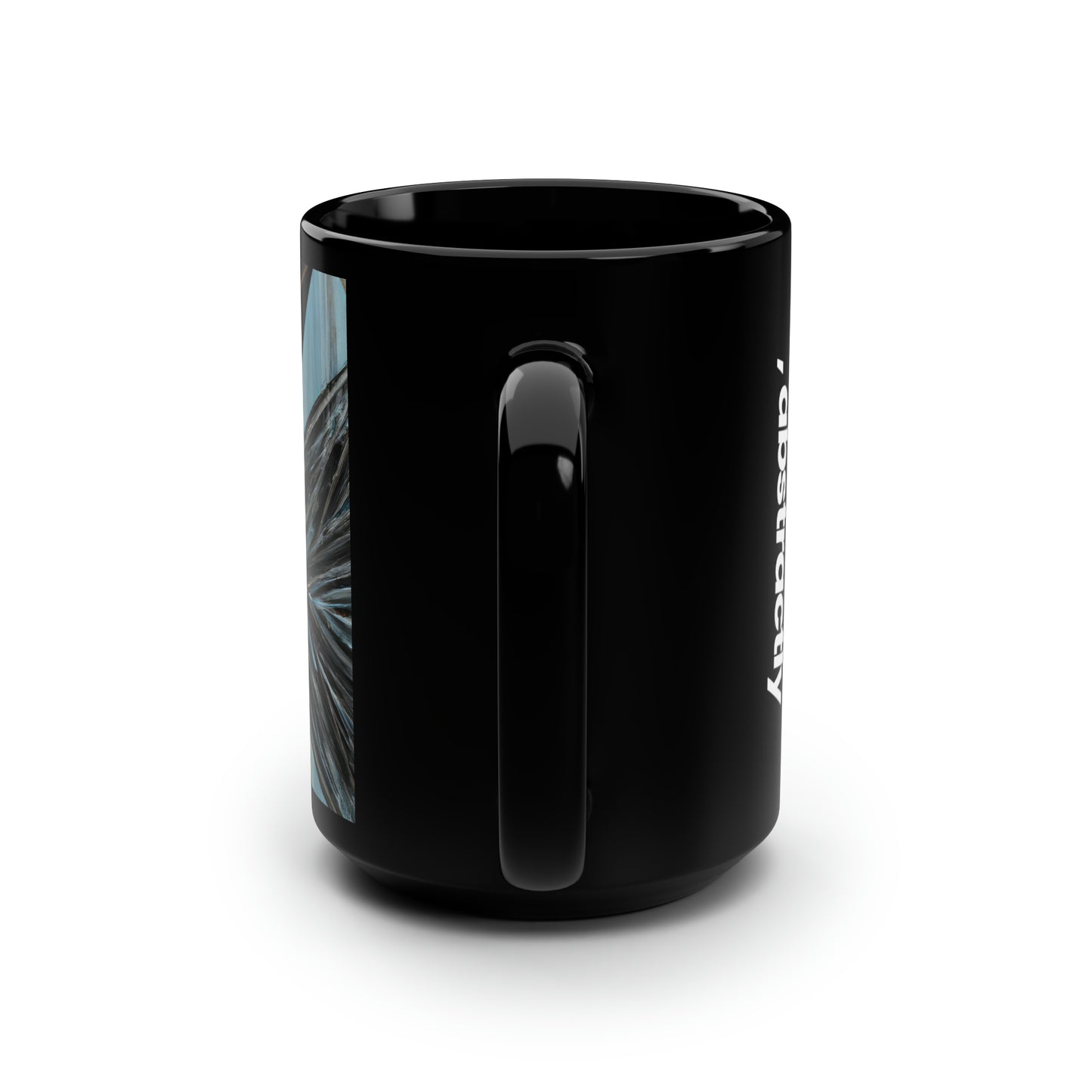 Penelope O'Sullivan - Spring Force, Abstractly - Black Ceramic Mug 15oz