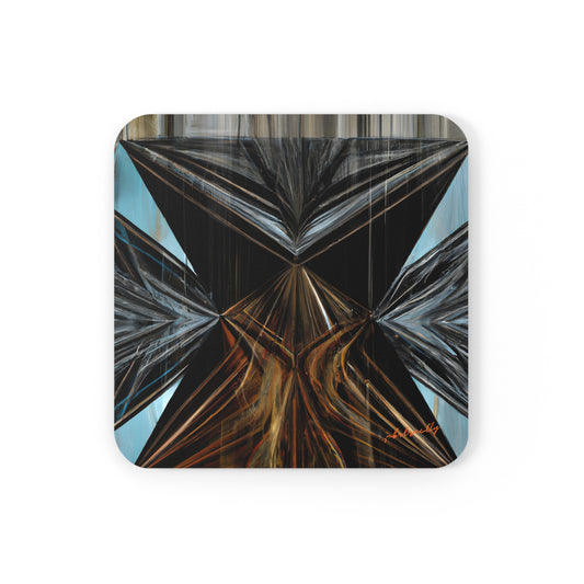 Penelope O'Sullivan - Spring Force, Abstractly - Corkwood Coaster Set of 4