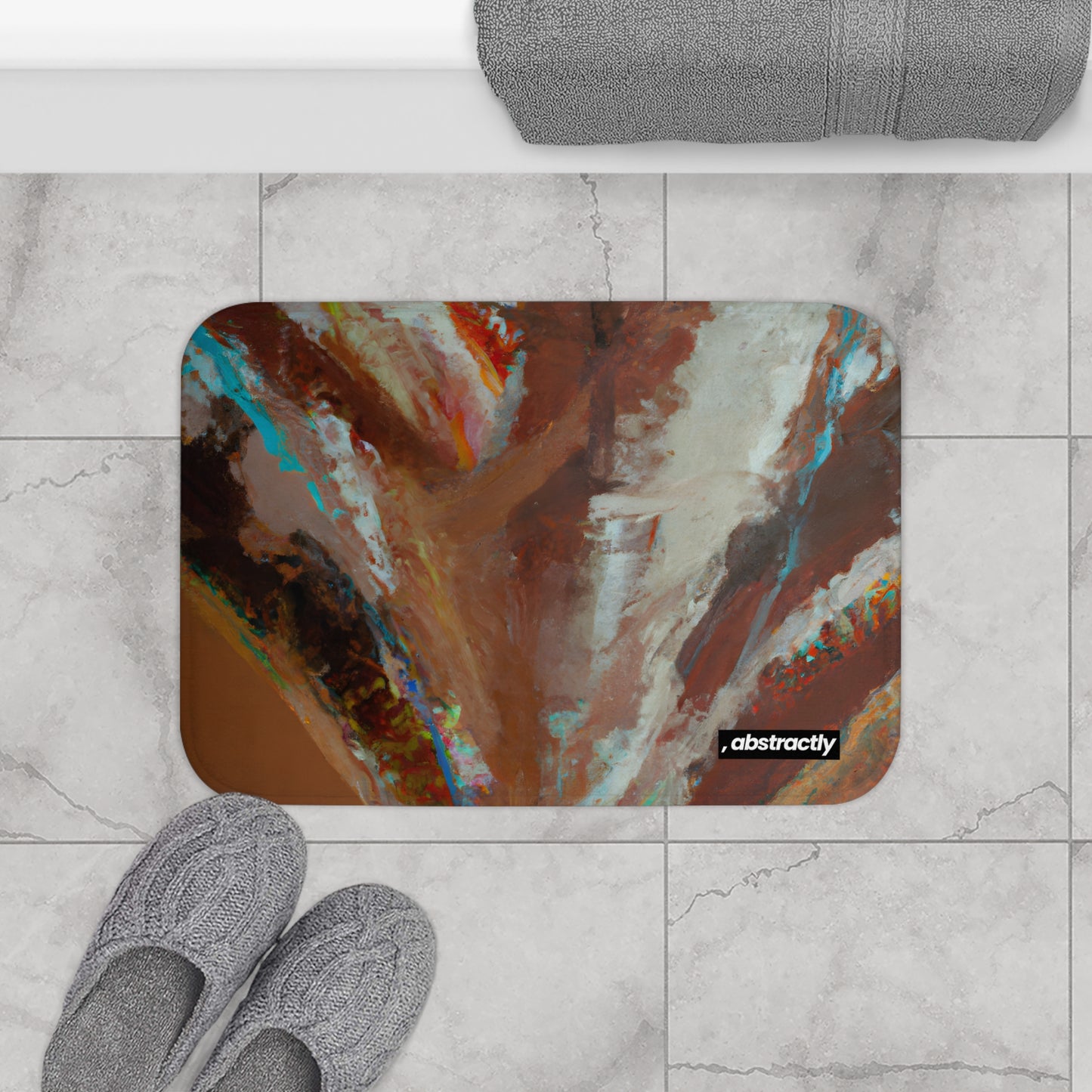 Quantum Glitter Crystal - Magnesium, Abstractly - Bath Mat