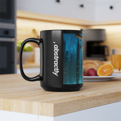 Valor Point - Capital, Abstractly - Black Ceramic Mug 15oz