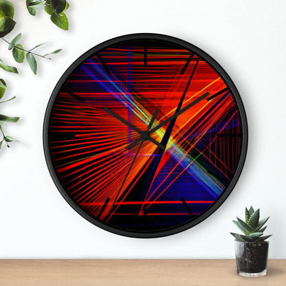 Evelyn Abernathy - Magnetic Force, Abstractly - Wall Clock