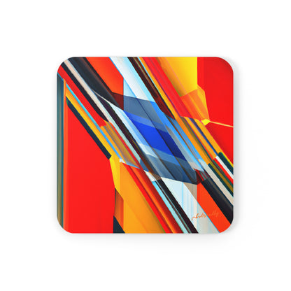 Joshua Fiedler - Air Resistance Force, Abstractly - Corkwood Coaster Set of 4