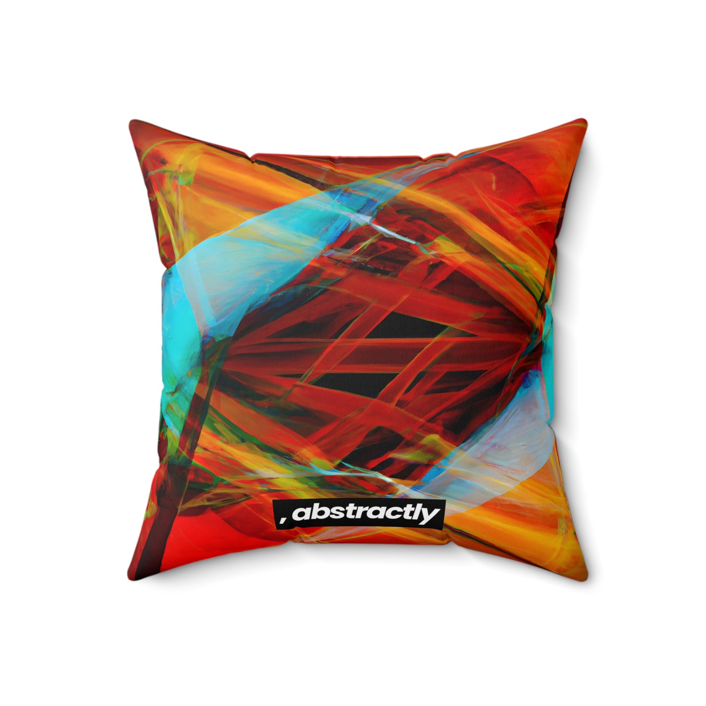 Clara Beckett - Electromagnetic Force, Abstractly - Faux Suede Throw Pillow