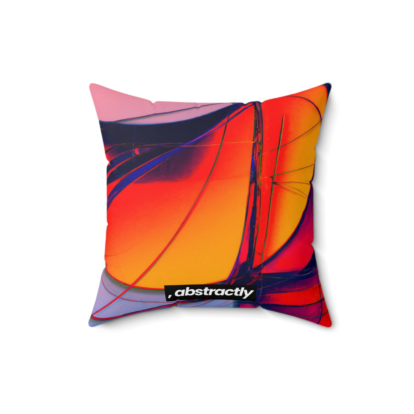 Claudia Henningsen - Air Resistance Force, Abstractly - Faux Suede Throw Pillow