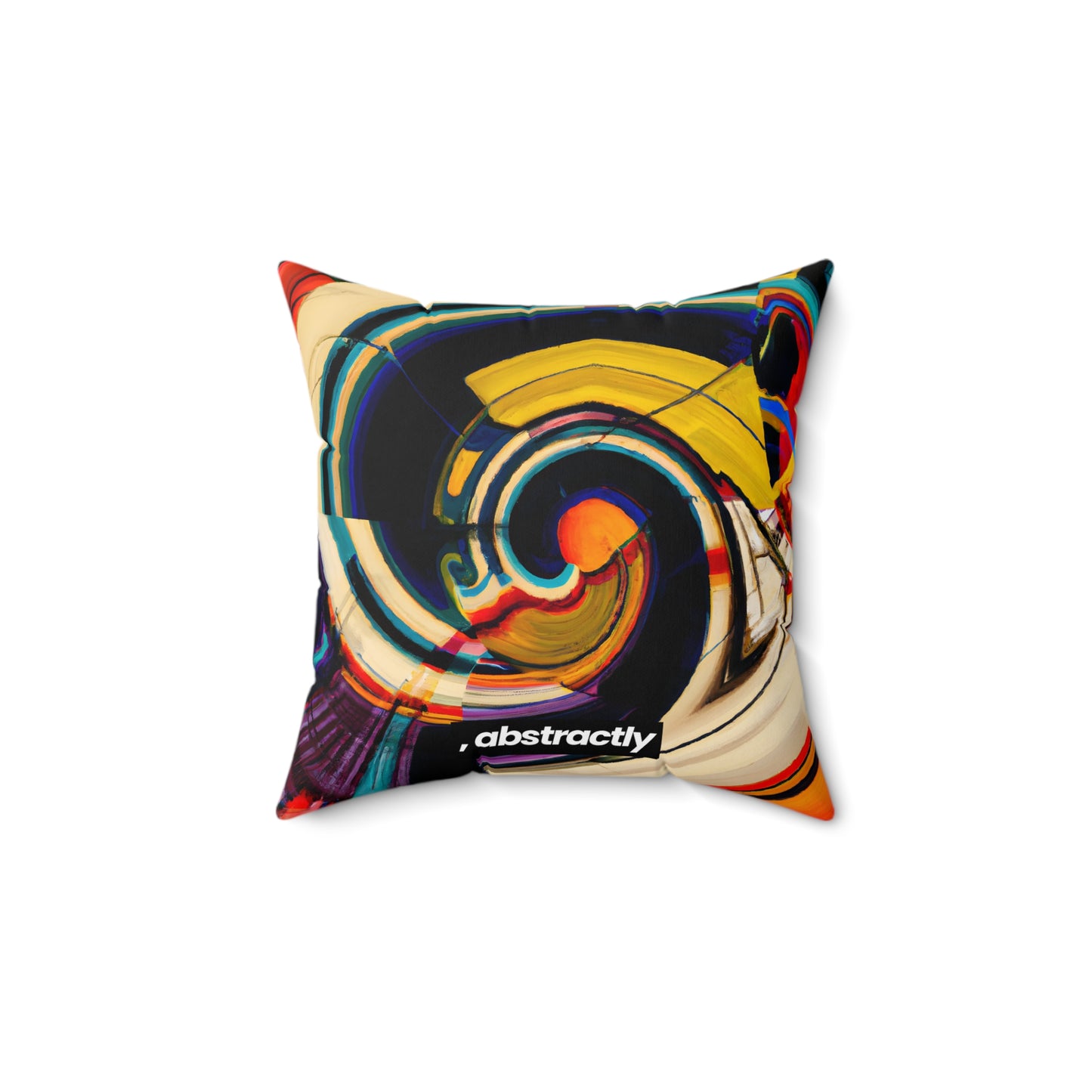 Fiona Sterling - Normal Force, Abstractly - Faux Suede Throw Pillow