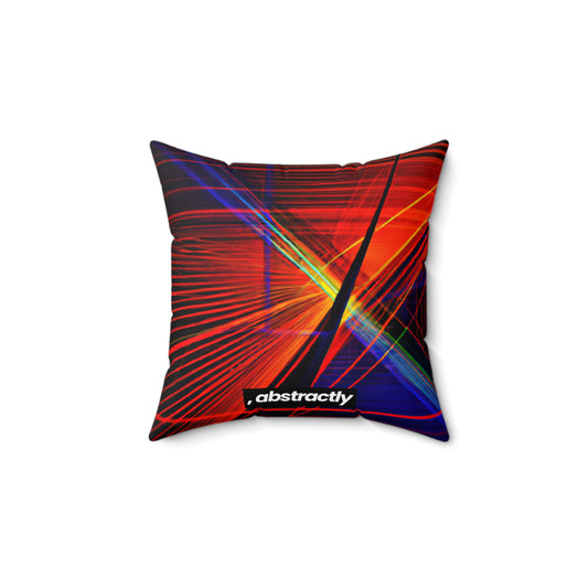 Evelyn Abernathy - Magnetic Force, Abstractly - Faux Suede Throw Pillow