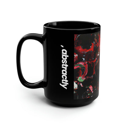 Frostivium Crystalloid - Chemistry, Abstractly - Black Ceramic Mug 15oz