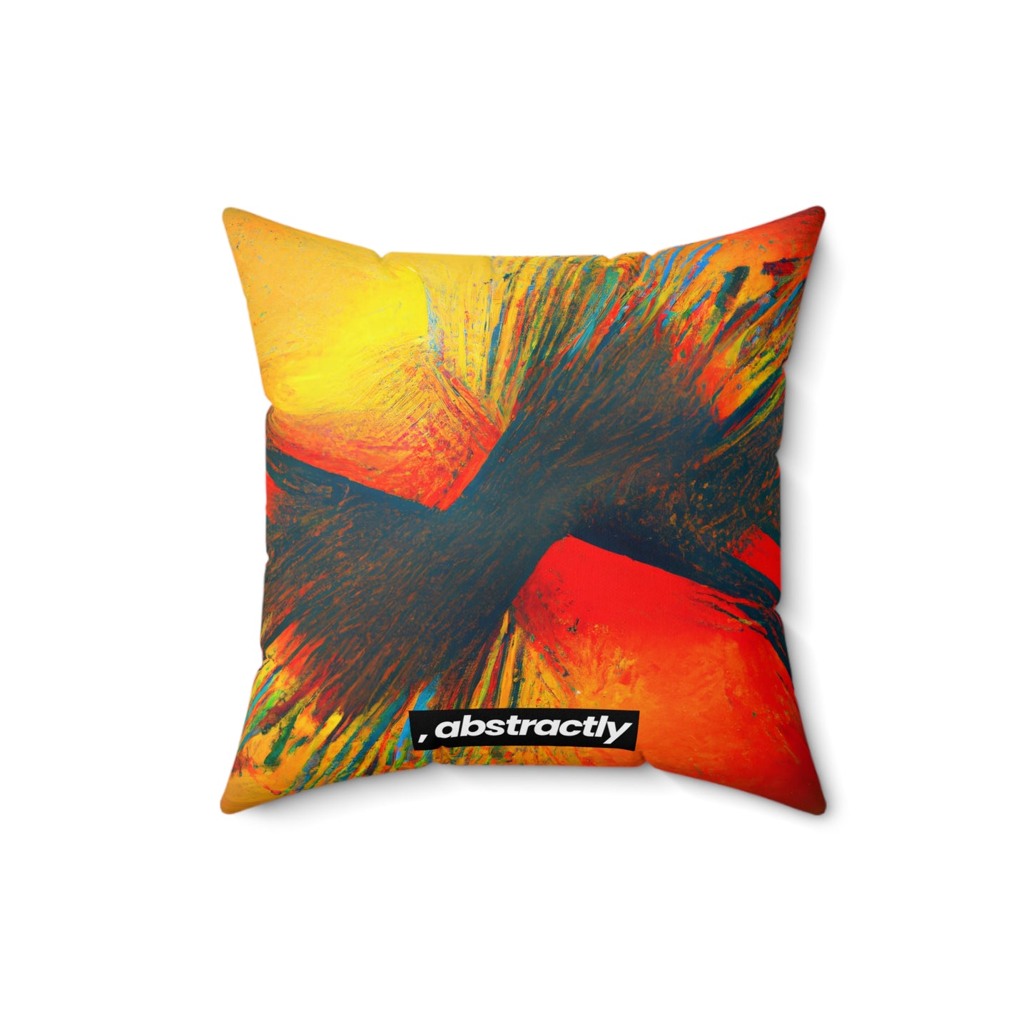 Frances Richter - Gravity Force, Abstractly - Faux Suede Throw Pillow