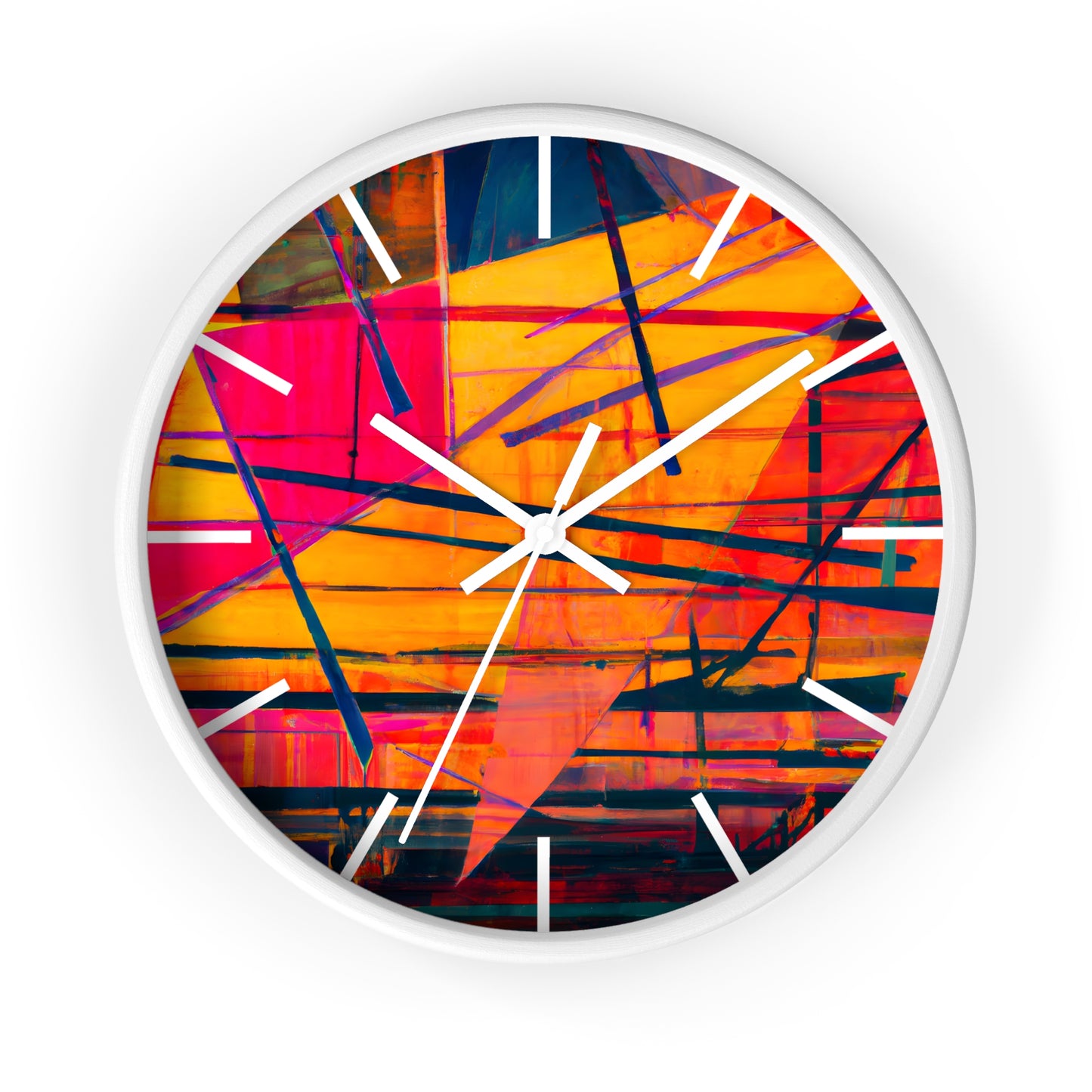 Alice Feldman - Electric Force, Abstractly - Wall Clock