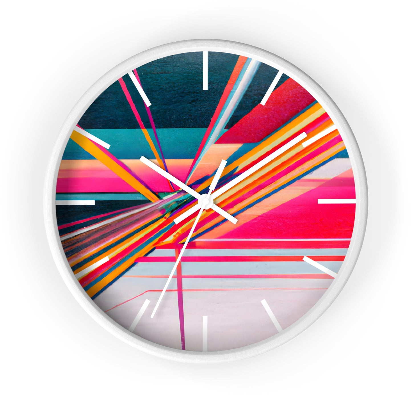 Elizabeth Perkins - Electric Force, Abstractly - Wall Clock