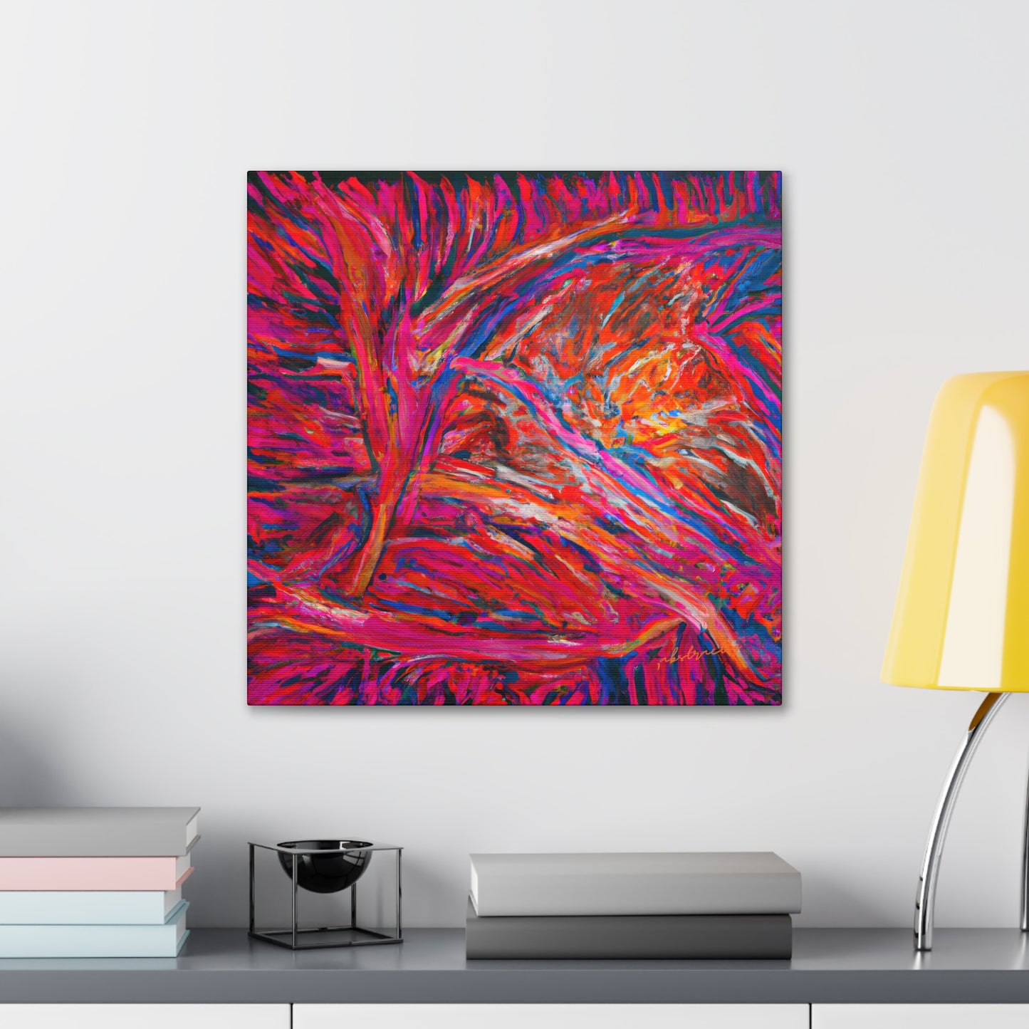 Solarian Crystal Prism - Neon, Abstractly - Canvas