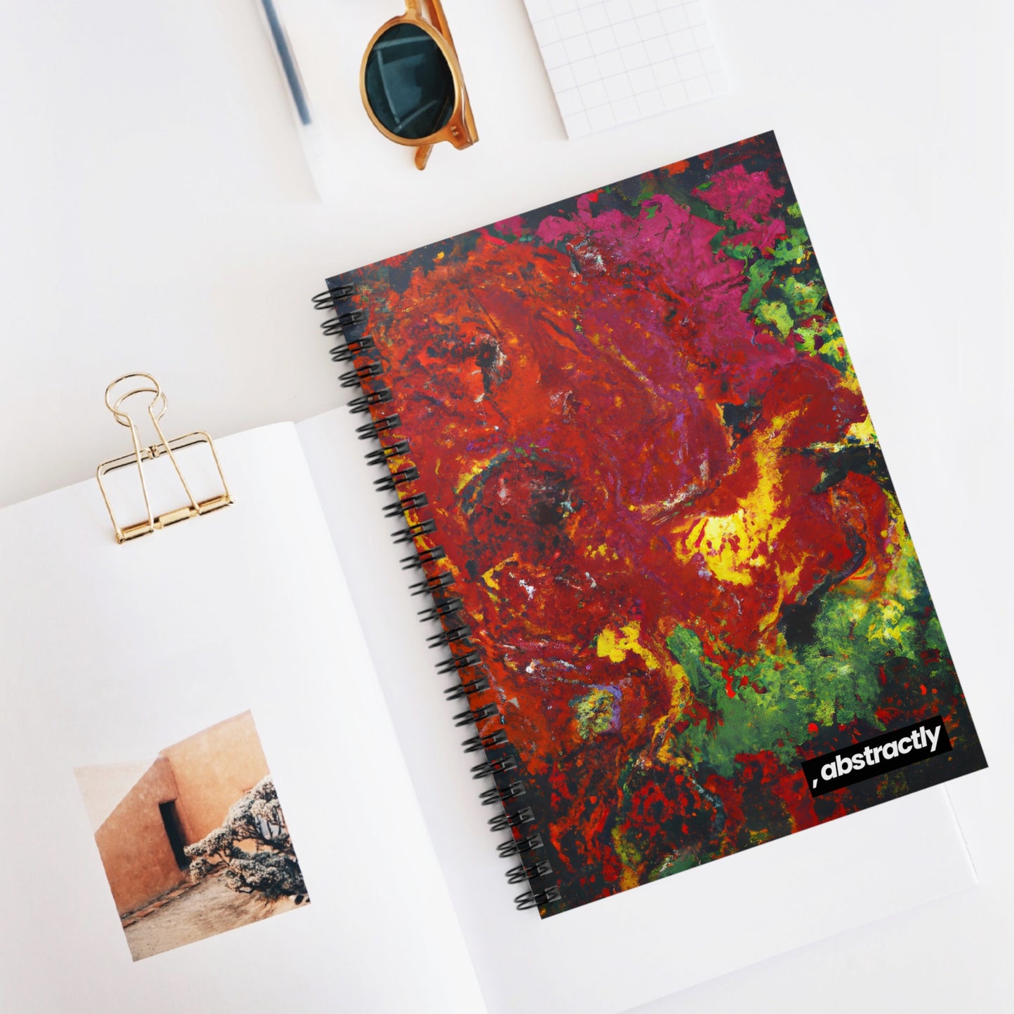 Johannsonite Crystal - Chemistry, Abstractly - Spiral Notebook