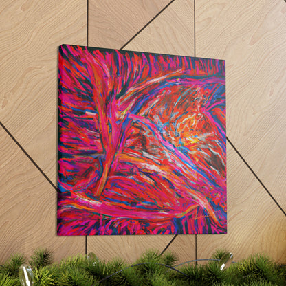 Solarian Crystal Prism - Neon, Abstractly - Canvas