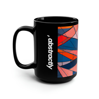 Lorraine Thatcher - Air Resistance Force, Abstractly - Black Ceramic Mug 15oz