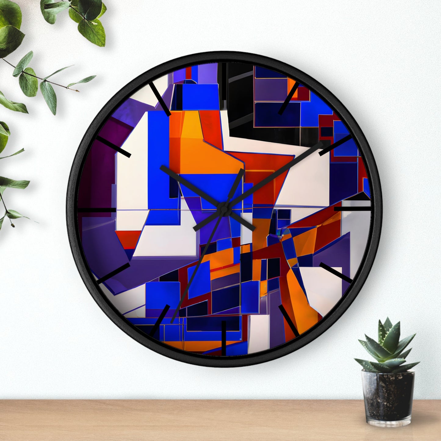 Margot Chamberlain - Friction Force, Abstractly - Wall Clock