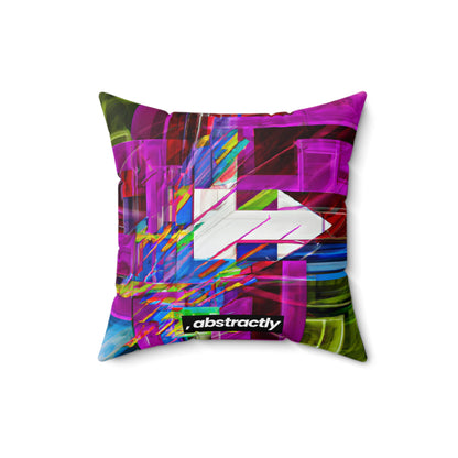 John Fermi - Friction Force, Abstractly - Faux Suede Throw Pillow