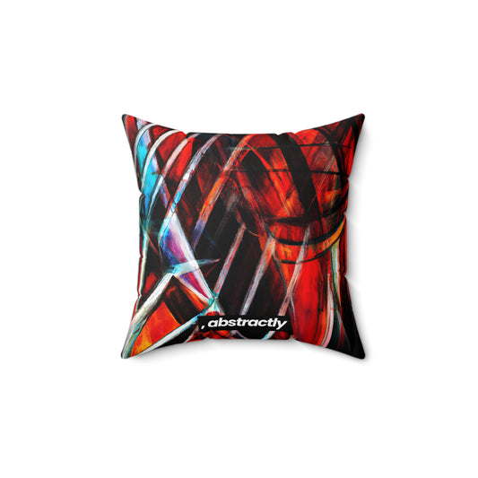 Cecilia Hartman - Electric Force, Abstractly - Faux Suede Throw Pillow