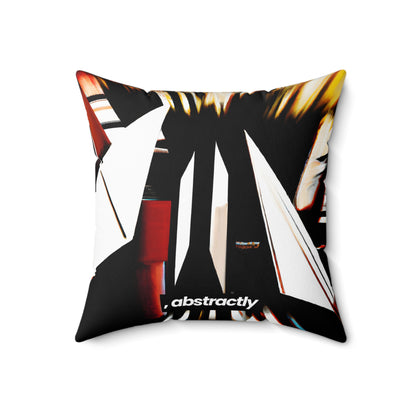 Adrienne Holtzmann - Applied Force, Abstractly - Faux Suede Throw Pillow