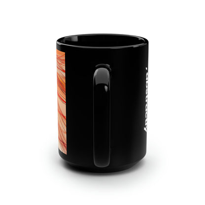 Ellis Rothman - Magnetic Force, Abstractly - Black Ceramic Mug 15oz