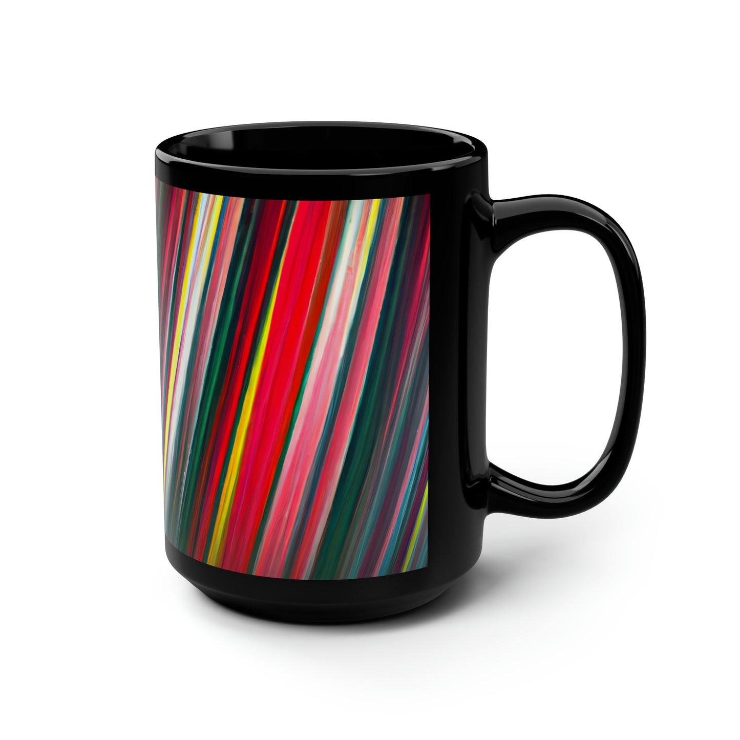 Sharon Bernstein - Air Resistance Force, Abstractly - Black Ceramic Mug 15oz