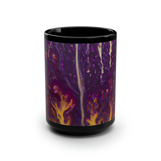 Luminous Etherium - Chemistry, Abstractly - Black Ceramic Mug 15oz