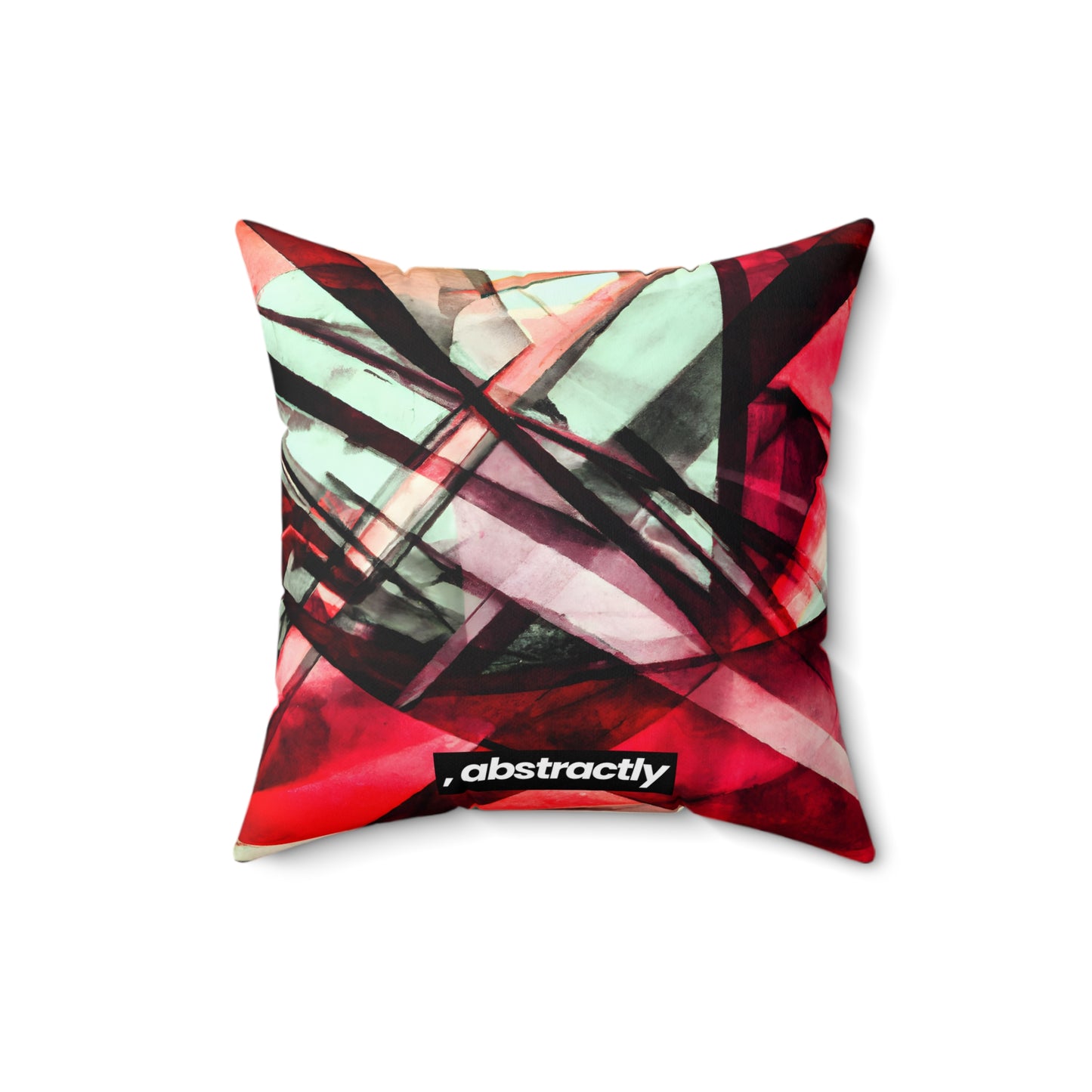 Phyllis Gallagher - Applied Force, Abstractly - Faux Suede Throw Pillow