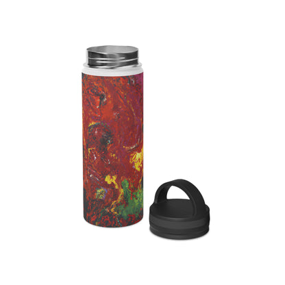 Johannsonite Crystal - Chemistry, Abstractly - Stainless Steel Water Bottle