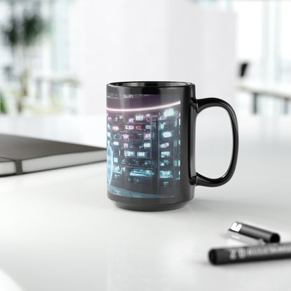 Spectrum Audit - Credit, Abstractly - Black Ceramic Mug 15oz