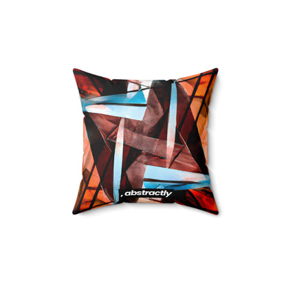 Lilian Hawking - Electric Force, Abstractly - Faux Suede Throw Pillow