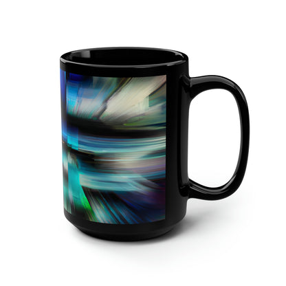 Alice Hartmann - Weak Force, Abstractly - Black Ceramic Mug 15oz