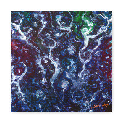 Violet Emission Oxide - Chemistry, Abstractly - Canvas