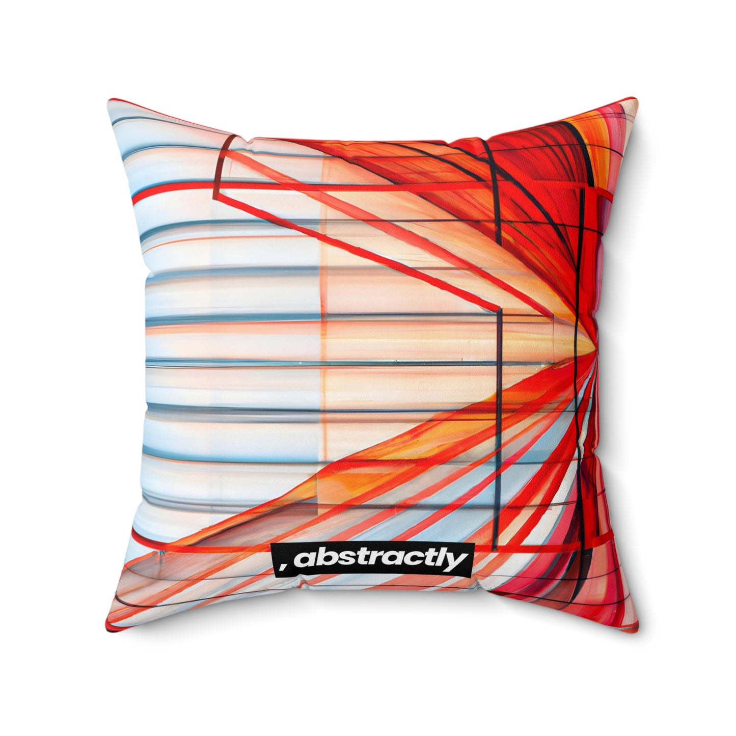 Cassandra Hawthorne - Applied Force, Abstractly - Faux Suede Throw Pillow