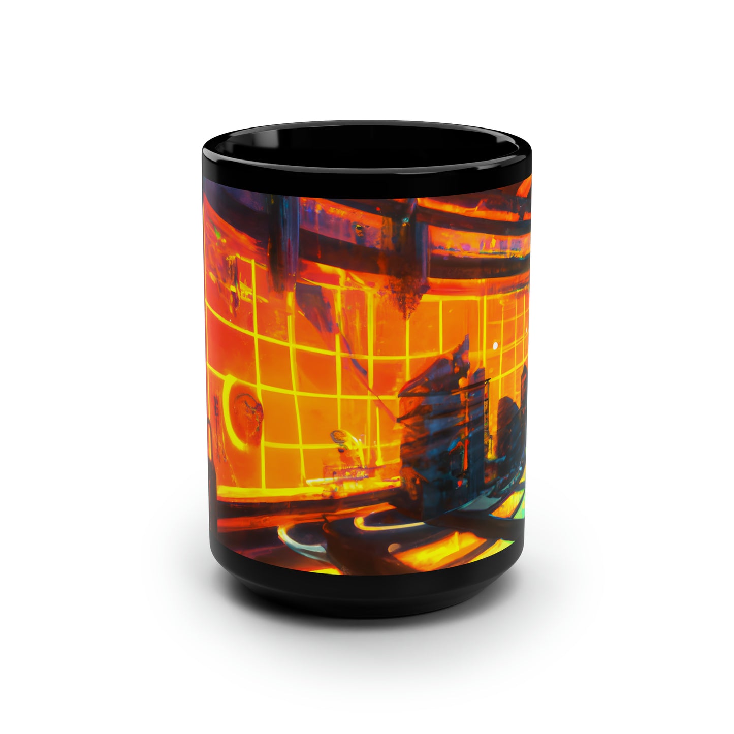 Summit Solutions - Cash Flow, Abstractly - Black Ceramic Mug 15oz