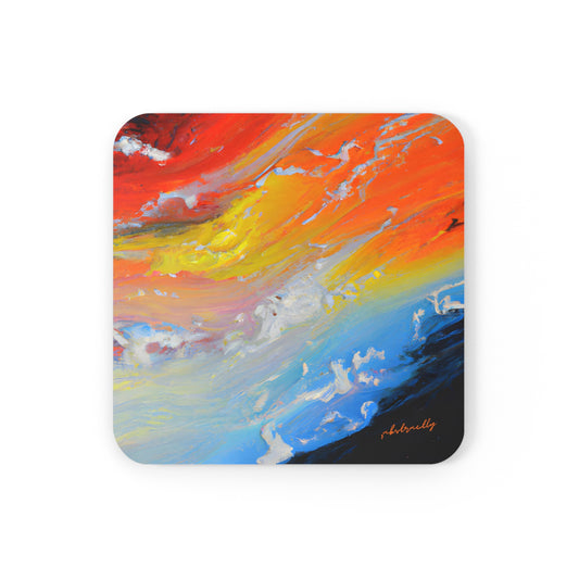 Pyrlyte Etherium - Chemistry, Abstractly - Corkwood Coaster Set of 4