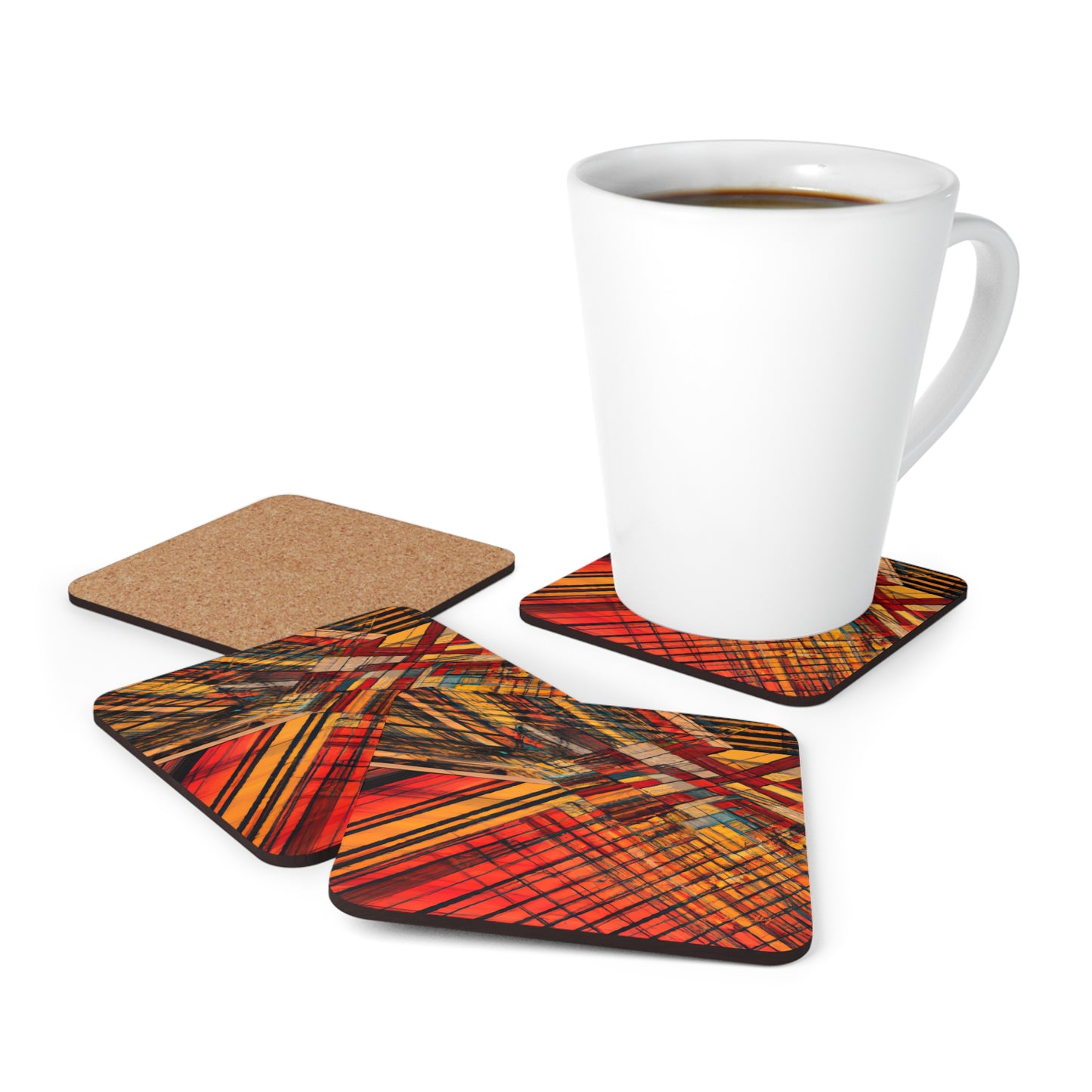 Milo Radcliffe - Strong Force, Abstractly - Corkwood Coaster Set of 4