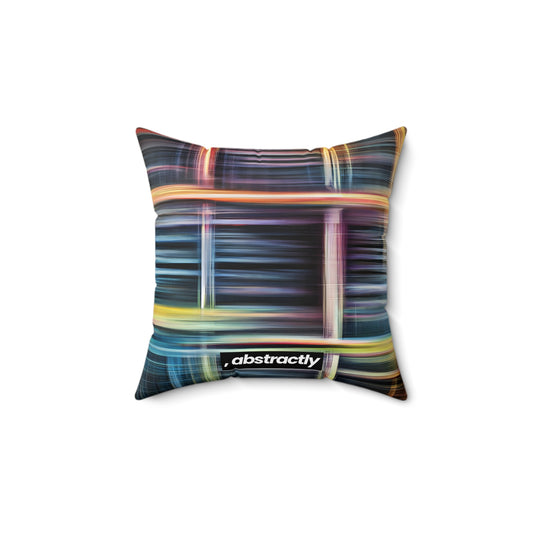 Mary Fermi - Air Resistance Force, Abstractly - Faux Suede Throw Pillow