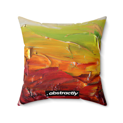 Quantum Crystalinium - Manganese, Abstractly - Faux Suede Throw Pillow