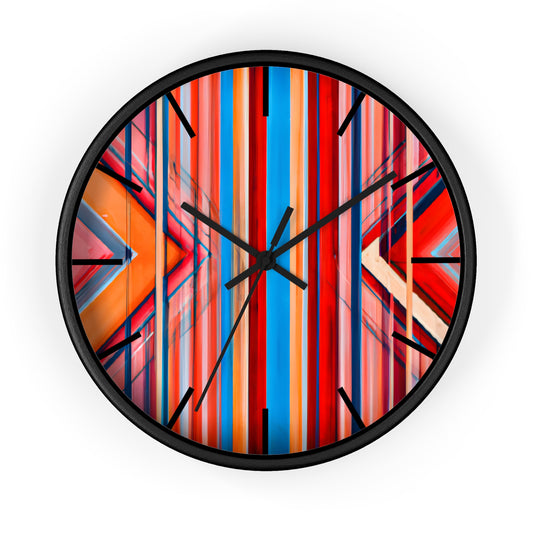 Irene Strauss - Electric Force, Abstractly - Wall Clock