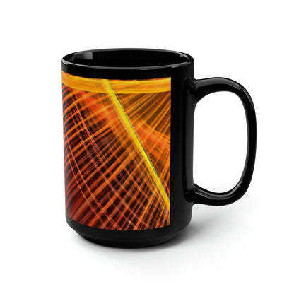 Joanna Brighton - Spring Force, Abstractly - Black Ceramic Mug 15oz