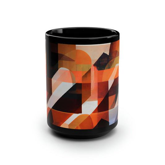 Adrian Rosenberg - Weak Force, Abstractly - Black Ceramic Mug 15oz