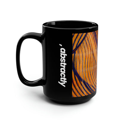 Carolyn Bennett - Spring Force, Abstractly - Black Ceramic Mug 15oz