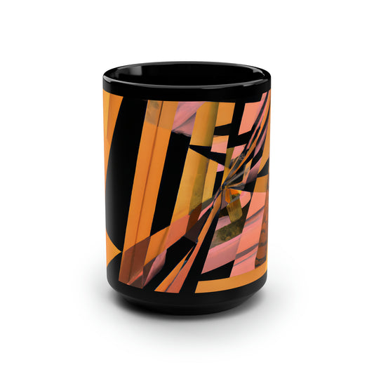 Dmitri Alderson - Gravity Force, Abstractly - Black Ceramic Mug 15oz