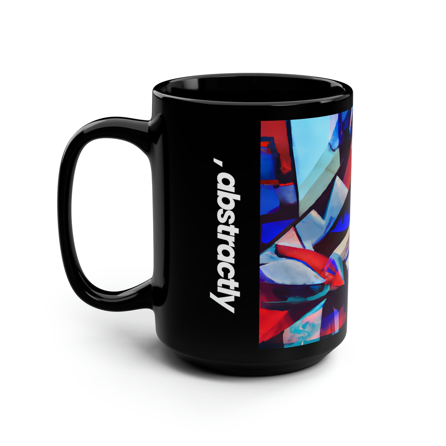 Virginia Berkeley - Normal Force, Abstractly - Black Ceramic Mug 15oz