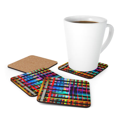 Pasty Jenkins - Electromagnetic Force, Abstractly - Corkwood Coaster Set of 4