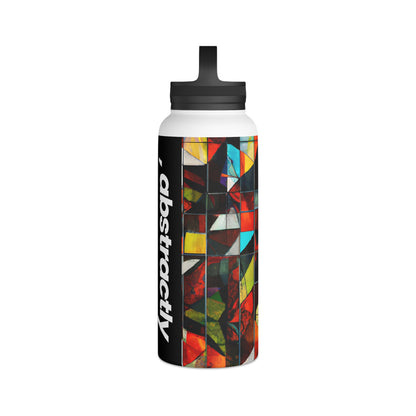 Maxine Cavanaugh - Friction Force, Abstractly - Stainless Steel Water Bottle