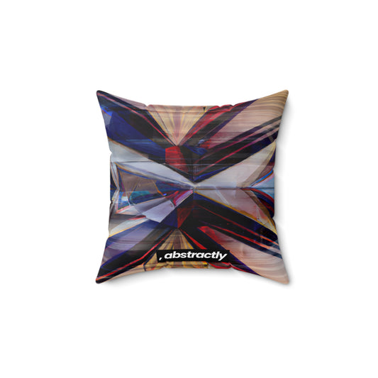 Avery Rosenberg - Applied Force, Abstractly - Faux Suede Throw Pillow