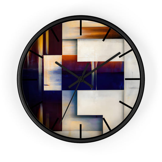 Emma Faraday - Applied Force, Abstractly - Wall Clock