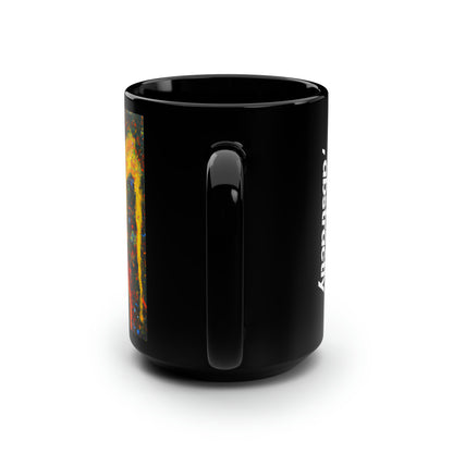 Aeronite Alloy - Chemistry, Abstractly - Black Ceramic Mug 15oz