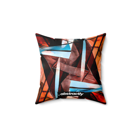 Lilian Hawking - Electric Force, Abstractly - Faux Suede Throw Pillow