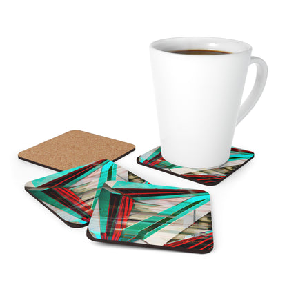 Bonnie Rosenbaum - Electric Force, Abstractly - Corkwood Coaster Set of 4